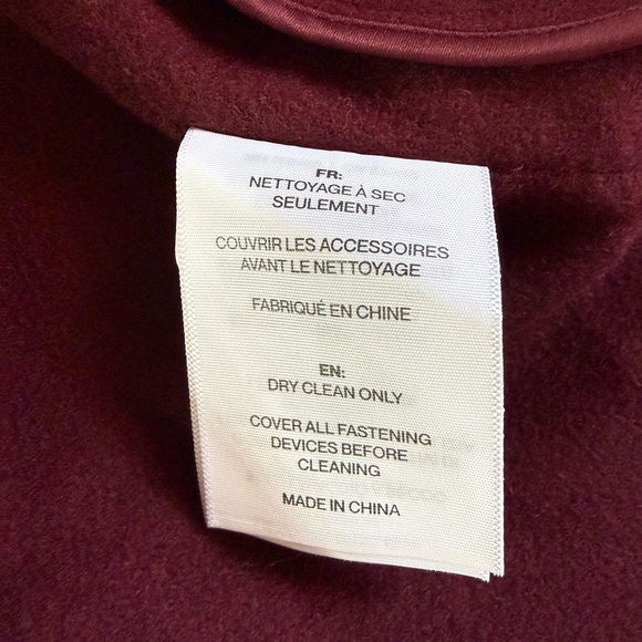 Soia & Kyo BRIDGETTE-N Merlot Women's Wool Belted Coat R13A - Picture 8 of 11